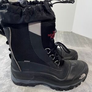 The North Face Heatseeker Snow Boots Mens 9.5 Black Insulated Waterproof Outdoor